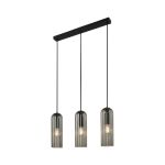 Nordlux Miella 3-Rail Lampa Wisząca Szkło Smoke | Nadaje Się Do 3x E27