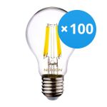Opakowanie 100x Noxion Lucent LED E27 Gruszka Włókno Przezroczysty 4.5W 470lm - 840 Zimna Biel | Zamienne 40W