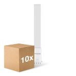 Opakowanie 10x Noxion Lucent PL-S LED  6W - 840 Zimna Biel | 4-Piny - Zamienne 11W